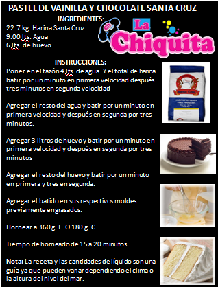 Pastel vainilla y chocolate